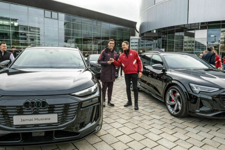 Audi regala autos eléctricos a jugadores del Bayern Munich
