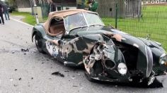 Viral: Este Jaguar XK120 quedó destrozado por un conductor despistado