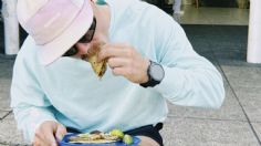 Valtteri Bottas come tacos en "El Califa de León", taquería mexicana con una estrella Michelin