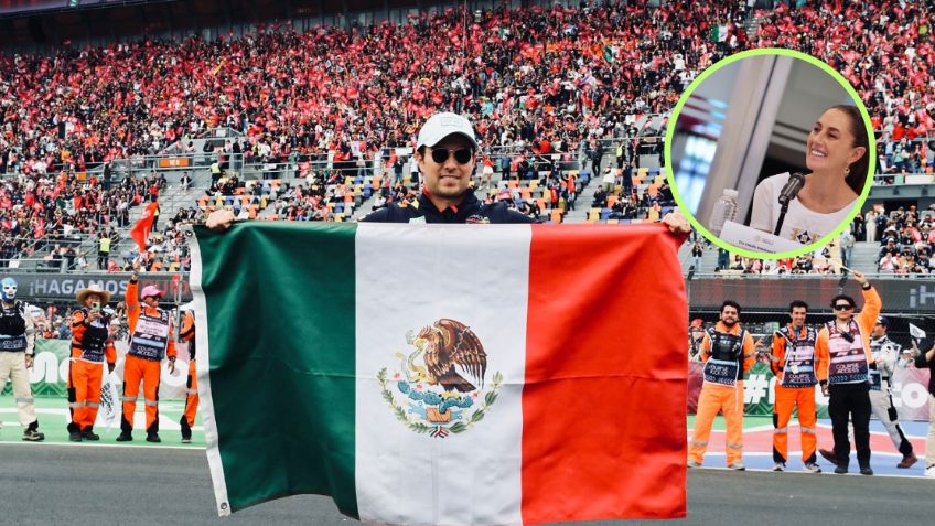 Claudia Sheinbaum envía un mensaje a Checo Pérez tras el GP de México 2024