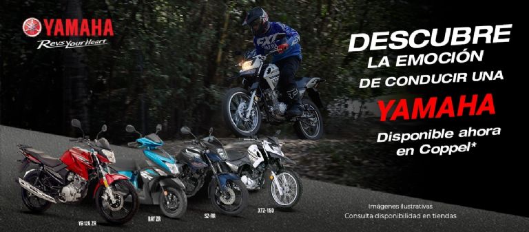 Qué motocicleta Yamaha están a la venta en Coppel