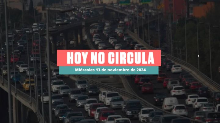 Hoy No Circula miércoles 13 de noviembre de 2024 en CDMX y Edomex: ¿Qué autos descansan?