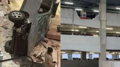 VIDEO: Así cayó un carro desde un quinto piso de un centro comercial