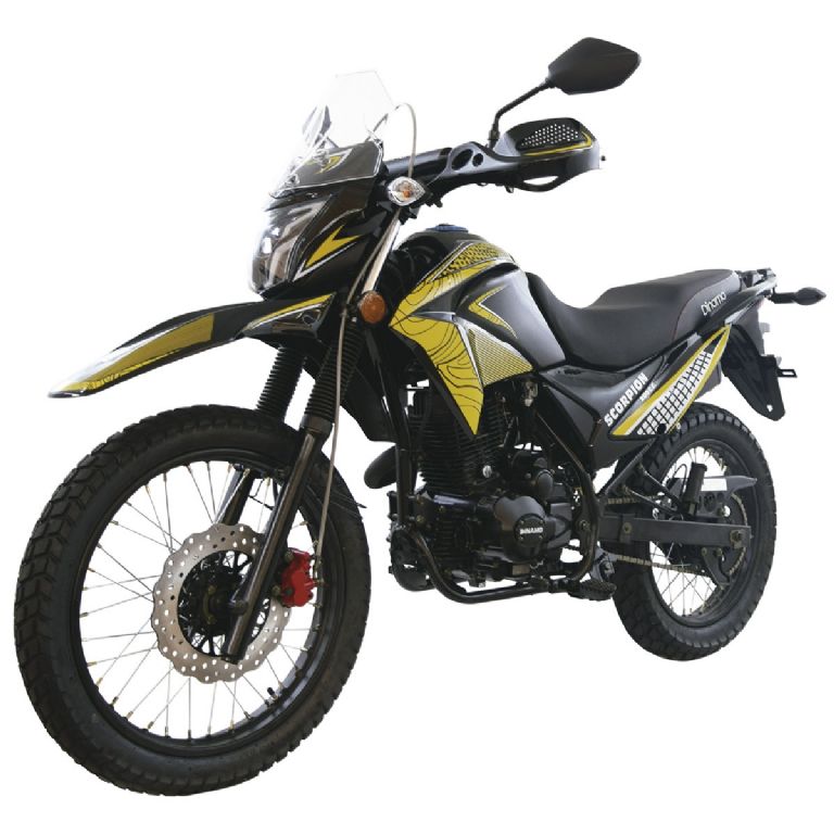 Dinamo Scorpion 200, una moto doble propósito barata para la ciudad y la aventura