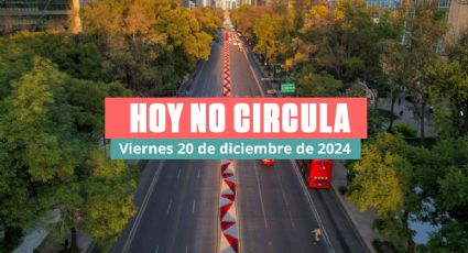 Hoy No Circula viernes 20 de diciembre de 2024 en CDMX y Edomex: Estos automóviles descansan hoy