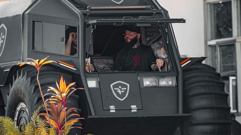 ¡Farruko tiene un tanque SHERP y en él sale a comprar pollo frito! Cuánto cuesta su vehículo todoterreno