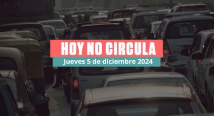 Hoy No Circula Jueves 5 de diciembre de 2024: ¿Qué autos no circulan en CDMX y Edomex?