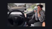 Foto ilustrativa de la nota titulada VIDEO: “Pon las manos en el timón”, una abuela se sorprende con el piloto automático de Tesla