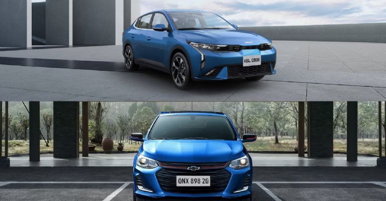 Chevrolet Onix vs Kia K3.