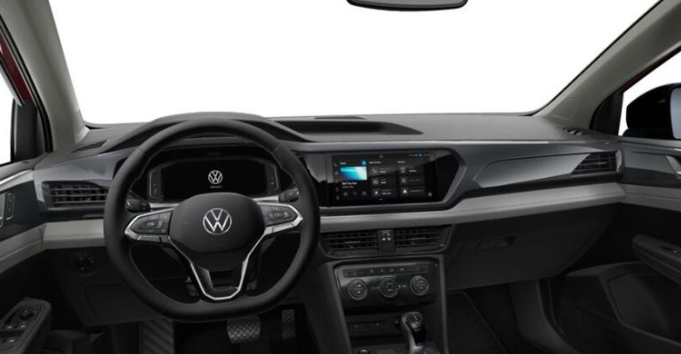 Motor e interior de la VW Taos 2024
