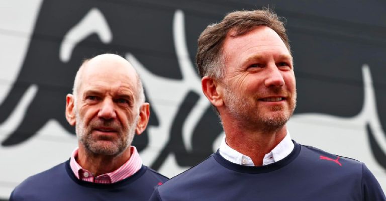 Christian Horner y Adrian Newey-Facebook Velocidad al límite.