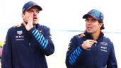 ¡Checo Pérez hace reír a Max Verstappen! Se deja ver con una peluca en el GP de Australia 2024