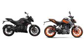 Foto ilustrativa de la nota titulada Bajaj Pulsar N 250 vs. KTM 200 Duke: ¿Qué moto naked deportiva es mejor este 2024?