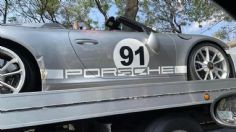 Conductor de Porsche simula estar en la F1 y choca 7 autos en CDMX; no tenía seguro