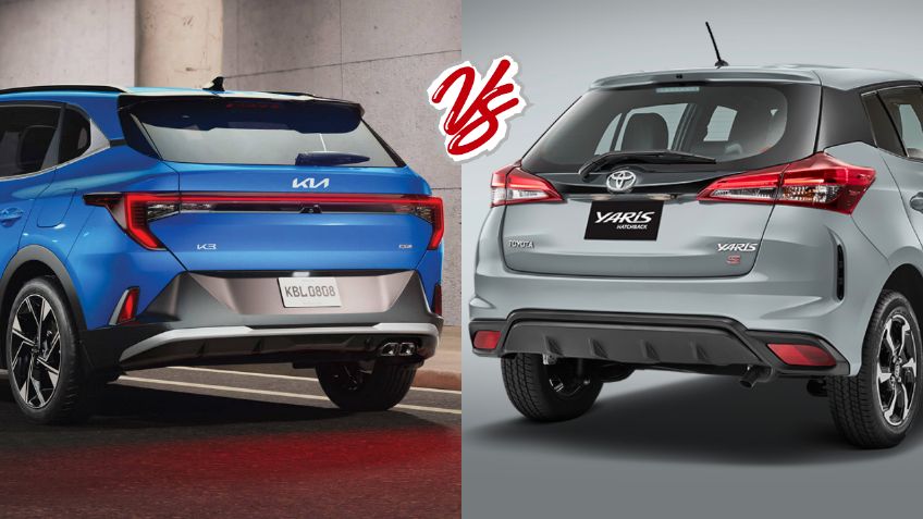 Duelo de hatchbacks: Kia K3 vs. Toyota Yaris, ¿cuál es mejor comprar en México para 2024?