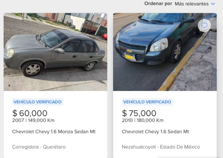 Chevy Monza seminuevo 