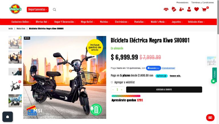 Moto en oferta Waldo's