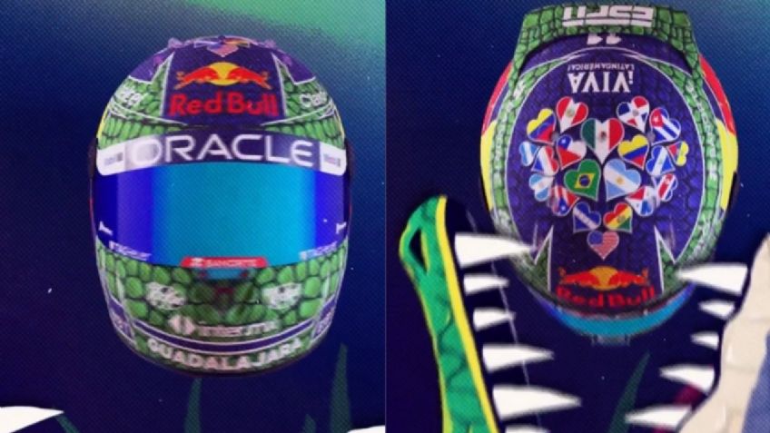 Checo Pérez tendrá un casco especial para el GP de Miami 2024, ¡Unifica Latinoamérica!