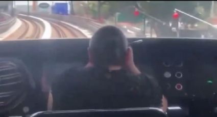 VIDEO: Conductora de la Línea 12 del Metro CDMX se maquilla mientras el tren avanza