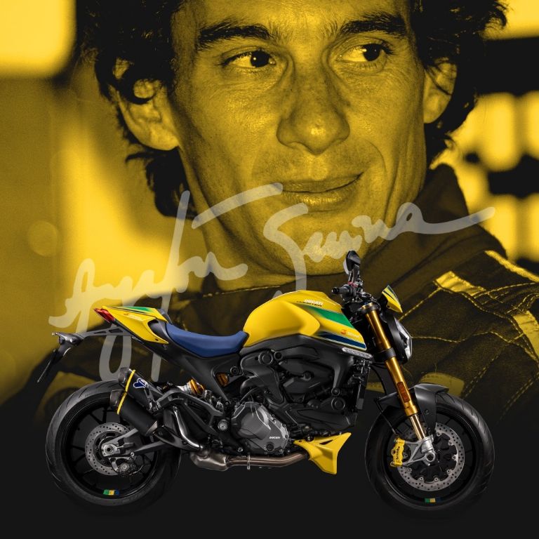 Ducati Monster Senna Una moto que homenajea al piloto brasileño