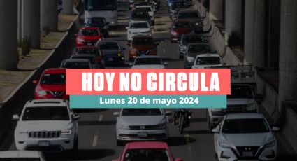 Hoy No Circula lunes 20 de mayo de 2024 en CDMX y Edomex: ¿Qué autos descansan hoy?