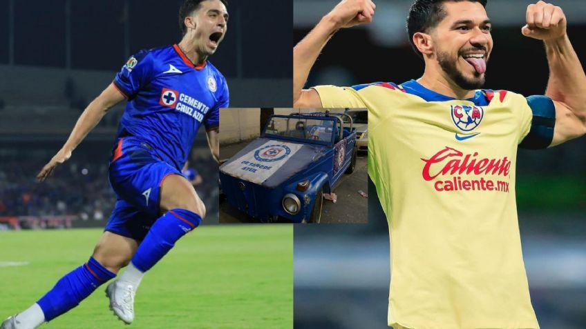 ¡Cruz Azul enfrentará al América en la final de la Liga MX! Así es la Súper Maquinita de un aficionado celeste