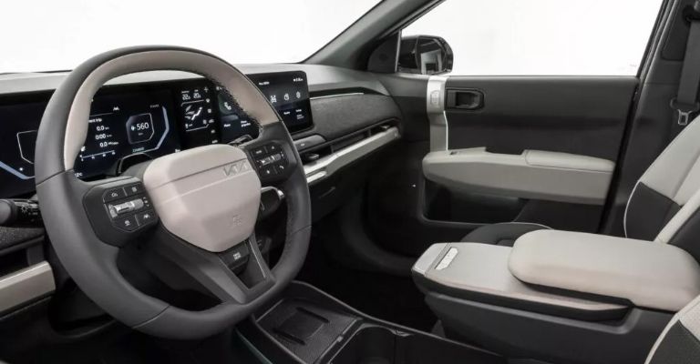 Motor e interior de la Kia EV3 2025