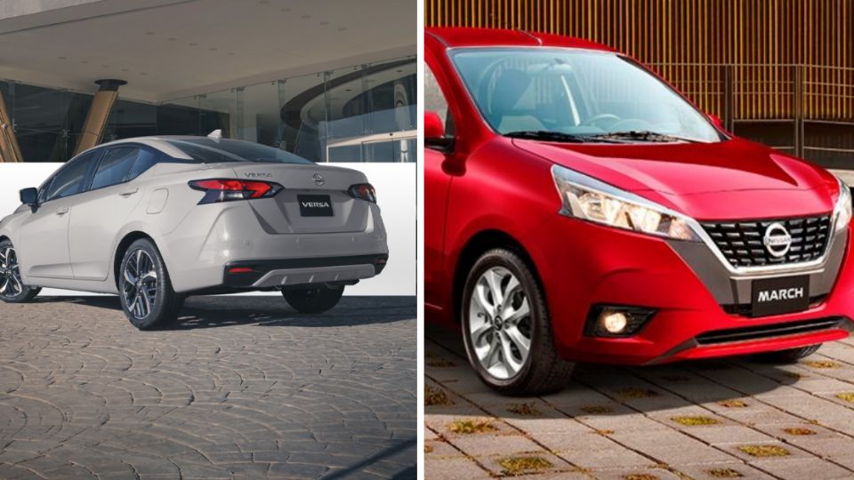 Estos dos modelos de Nissan son económicos y muy populares en México.