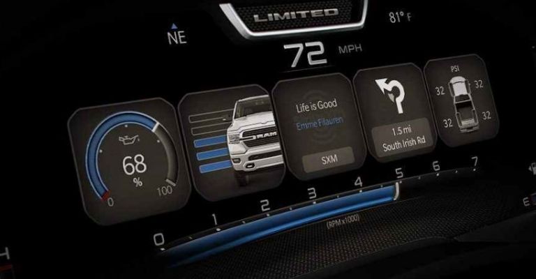 Motor e interior de la RAM 2500 2024