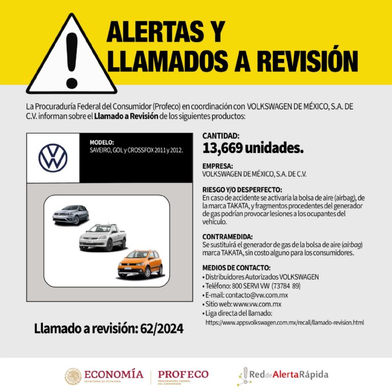 Llamado a revisión Volkswagen