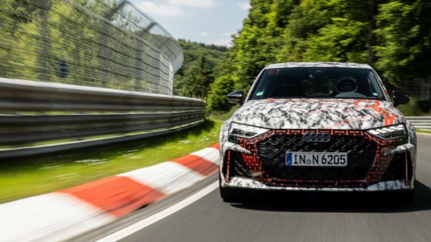 VIDEO: Audi muestra la vuelta del RS3 2025 en el Nurburgring