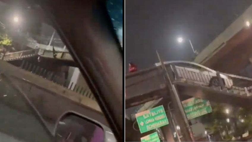 Viral: Este Toyota Prius acabó estancado en un puente de Periférico