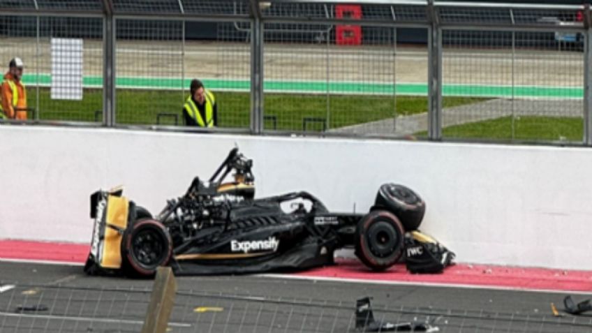 Viral: el monoplaza de la película de F1 de Brad Pitt se impactó en pista