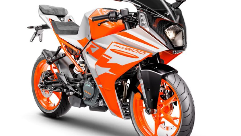 ¿Cuánto corre la KTM RC 200? Es una motocicleta con estilo de competición