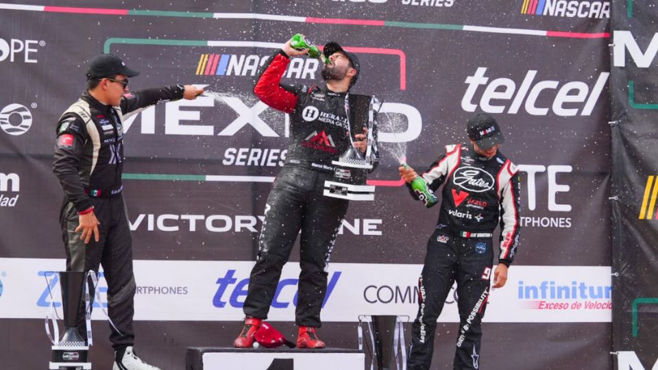 Marco Marín dio cátedra de manejo en Aguascalientes y cruzó la bandera a cuadros en primer lugar.