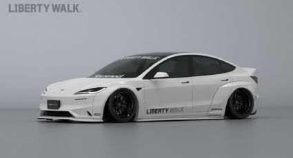 ¿Un Tesla Model 3 tuneado? Liberty Walk anuncia su kit