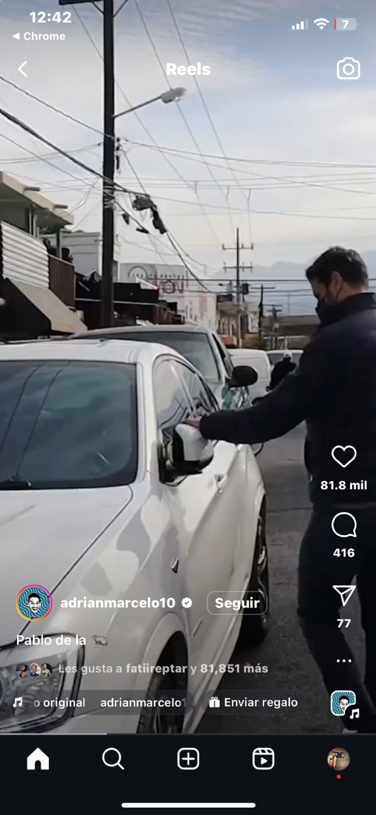 Adrián Marcelo maneja por Monterrey un BMW X4