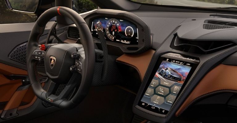 Interior del Lamborghini Temerario 2025