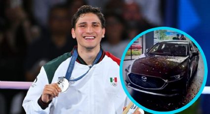 ¡El medallista olímpico Marcó Verde recibió un Mazda! Así es el auto del boxeador