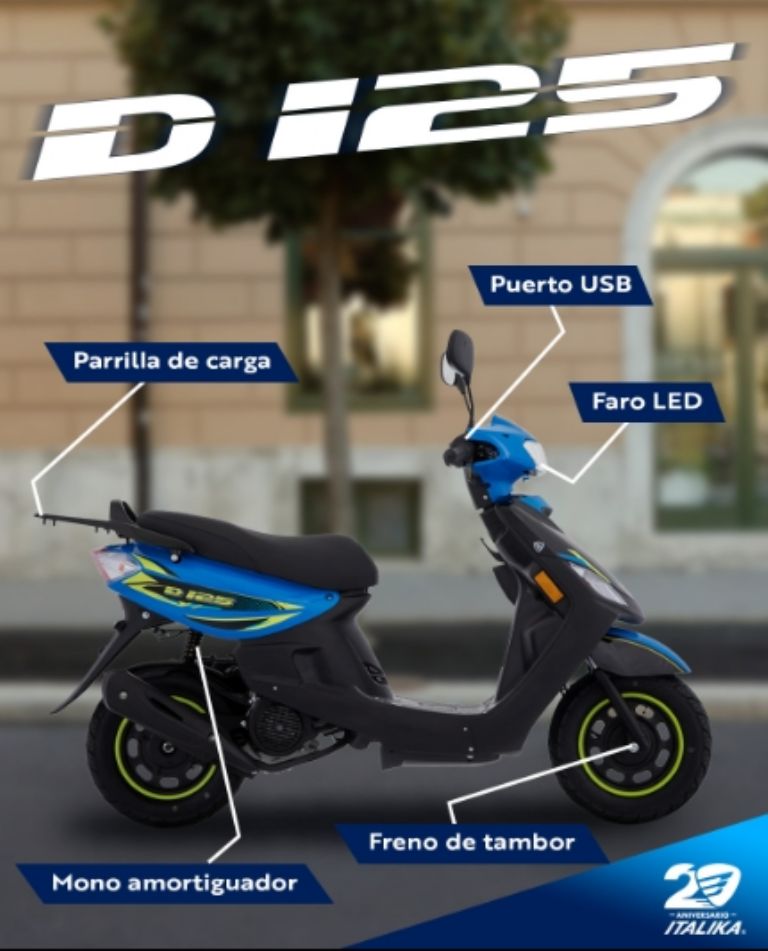 Qué precio tiene la nueva motoneta Italika D125
