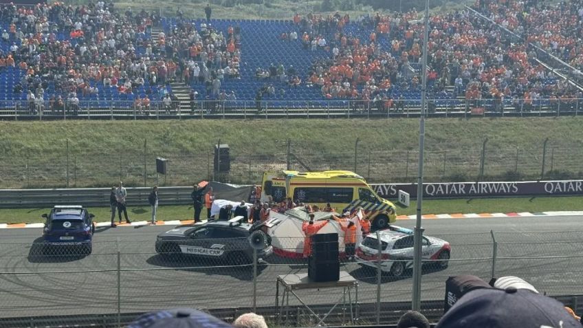 Viral: un motociclista choca en un show en el GP de Países Bajos