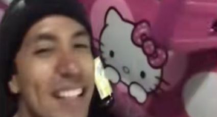 Video Viral: Choca su auto pero una grúa rosa de Hello Kitty llega al rescate