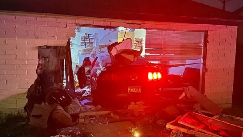 Viral: Este conductor de un Ford Mustang atravesó una casa en Estados Unidos