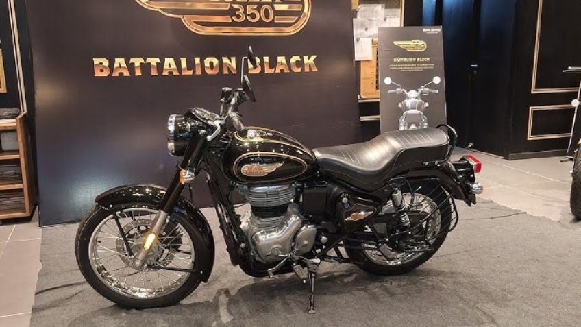 Royal Enfield Bullet 350 Battalion Black: Una moto edición especial totalmente retro