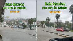 Viral: Este conductor va de reversa para poder pasar una inundación y tiene sentido