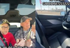 Foto ilustrativa de nota Abuelos se suben a un Jaguar autónomo y su reacción hace explotar a las redes