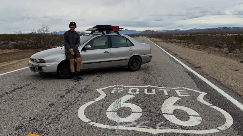 ¿Se puede recorrer América en auto? Influencer viaja en Fiat Marea 1999