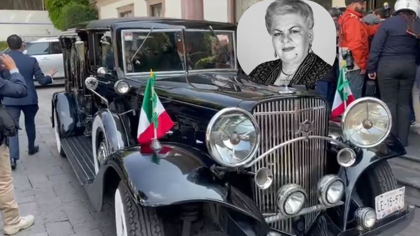 ¡Adiós Paquita la del Barrio! Así es la carroza Cadillac que despidió a la cantante en CDMX