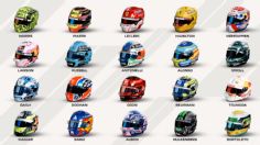 F1 dio a conocer los cascos que usarán los pilotos en la temporada 2025