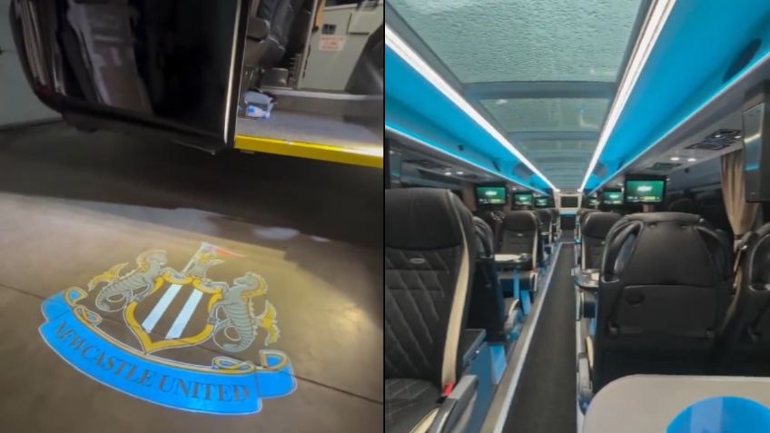 ¡Newcastle United está estrenando un autobús de primera clase! Por dentro parece una mansión de lujo